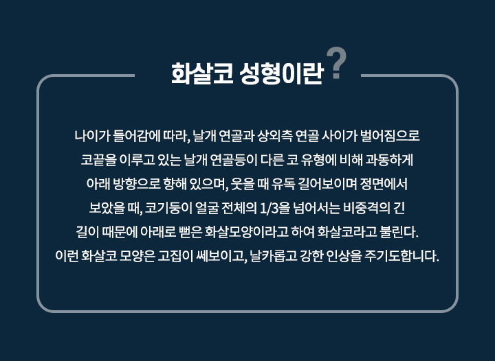 화살코 성형이란