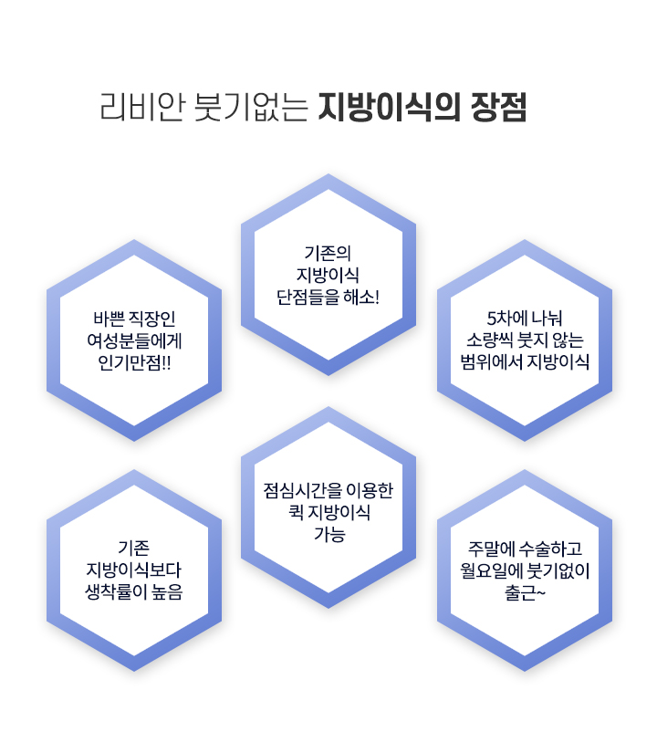 붓기없는 지방이식의 장점